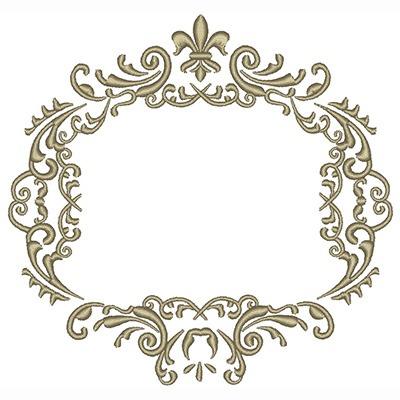Matriz de matriz Matriz De Bordado Moldura Provençal 60